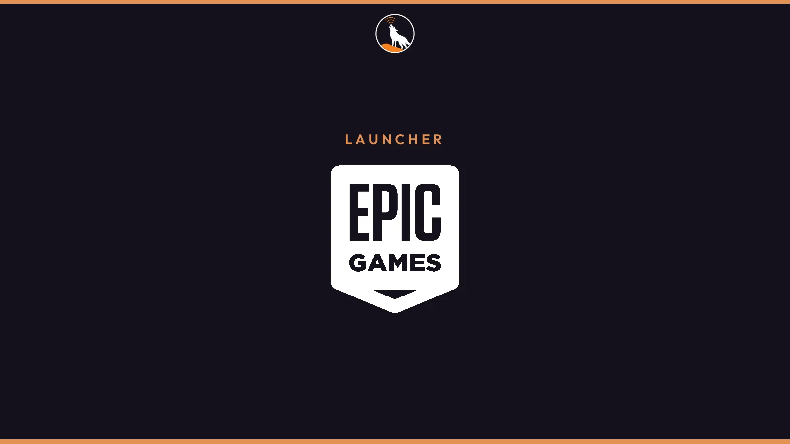 The Epic Games logo on a navy field, with the label Launcher.