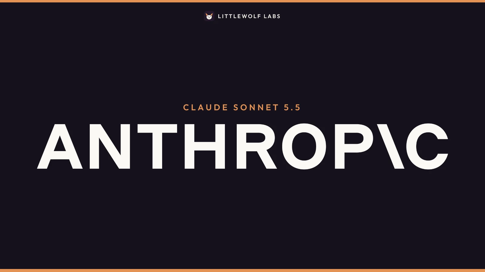 The Anthropic wordmark on a navy field, with the label Claude Sonnet 5.5.