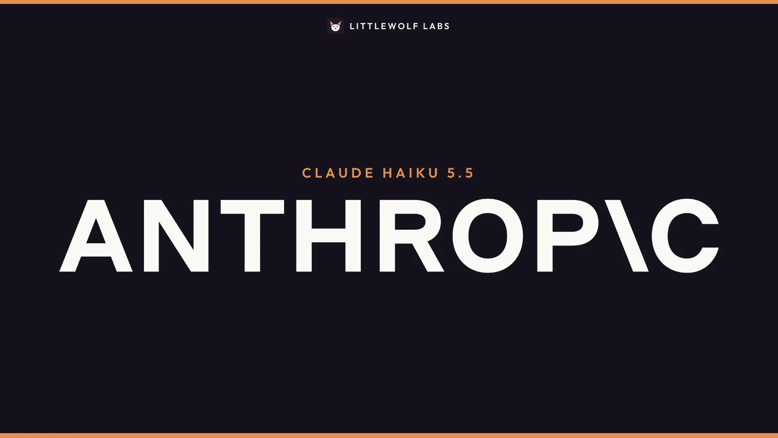 The Anthropic wordmark on a navy field, with the label Claude Haiku 5.5.