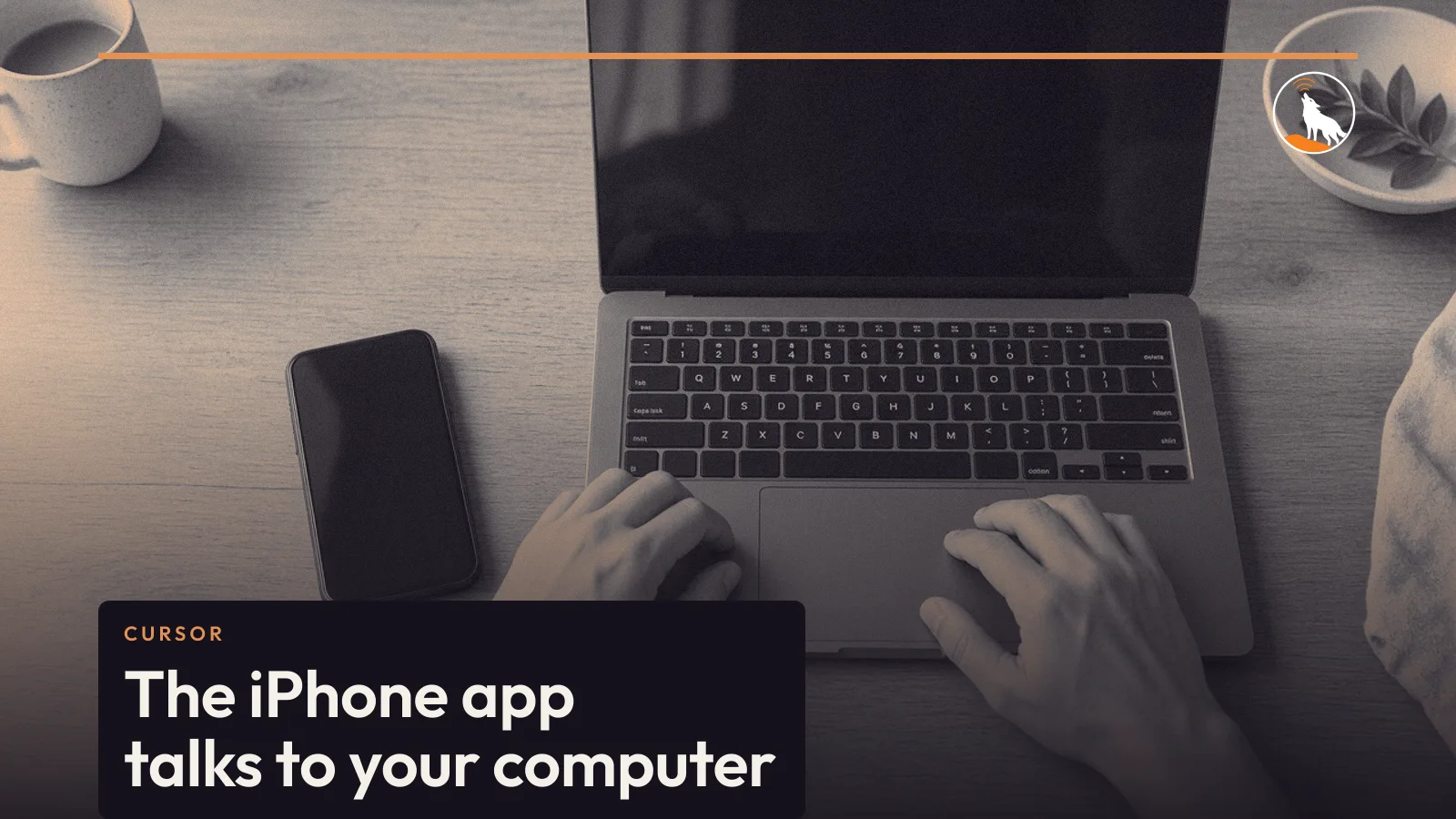 A generated phone and laptop, graded navy and orange, with the remote-control title.