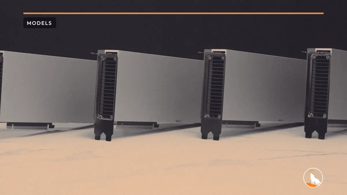 Four NVIDIA H100 data-center GPUs standing in a row on a white marble surface